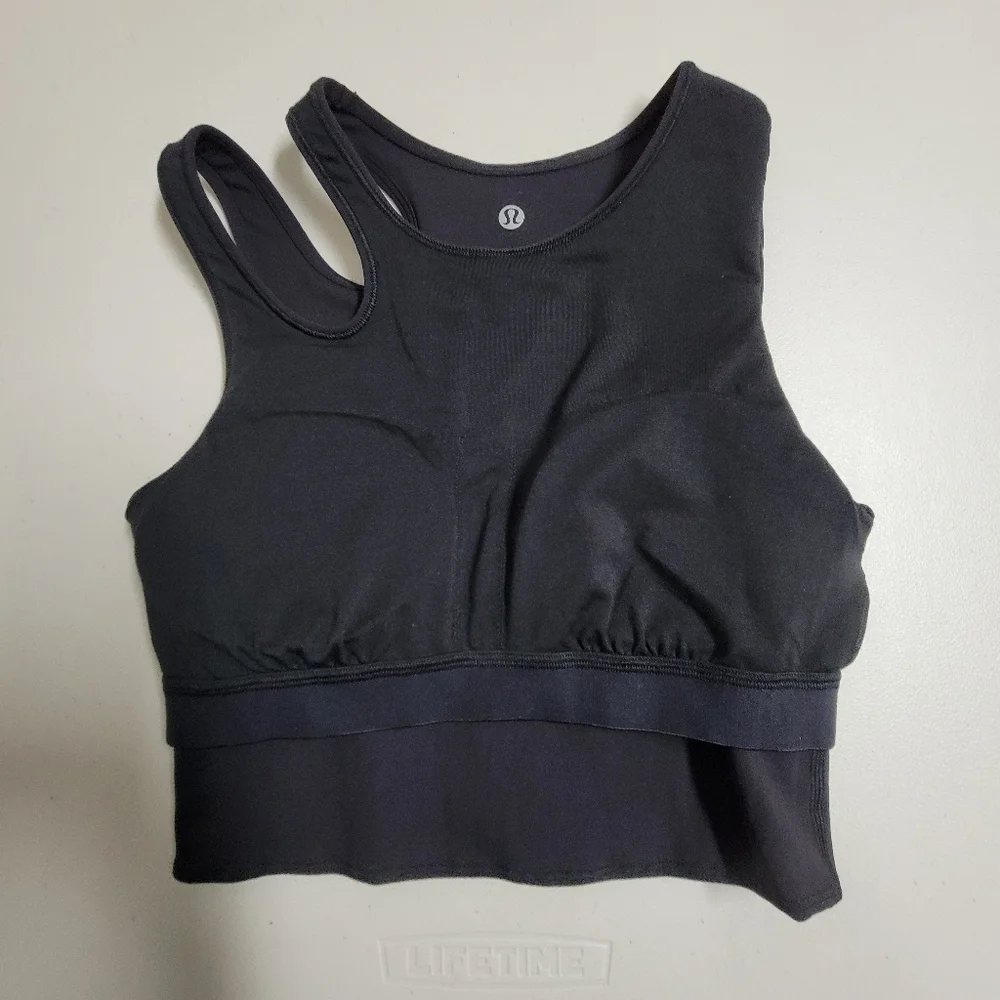 Lululemom Mastered Motion Cropped Tank Size 4.